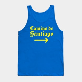 Buen Camino de Santiago Yellow Arrow Tank Top